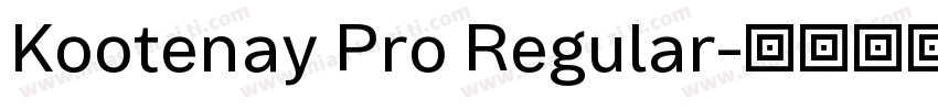 Kootenay Pro Regular字体转换
